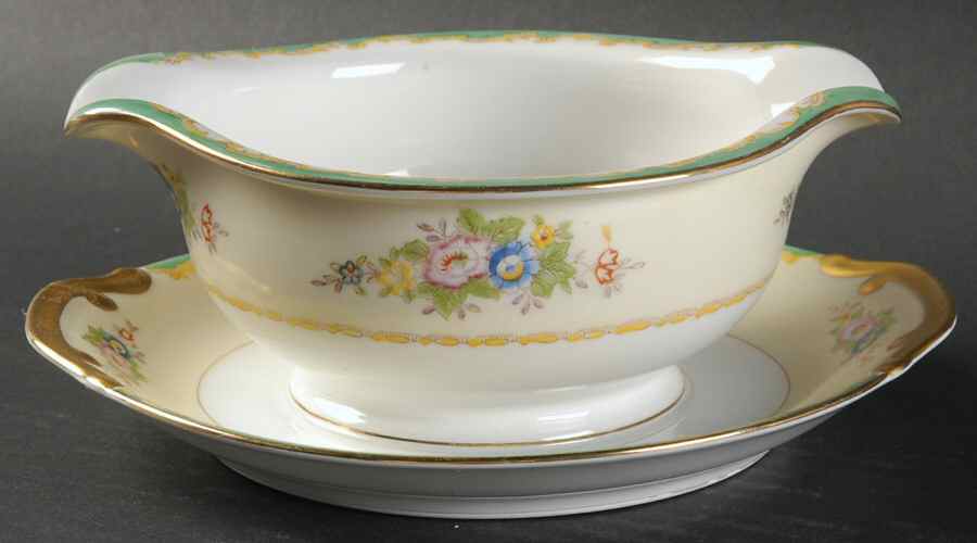 MEI68 Gravy Boat with Attached Underplate by Meito-1