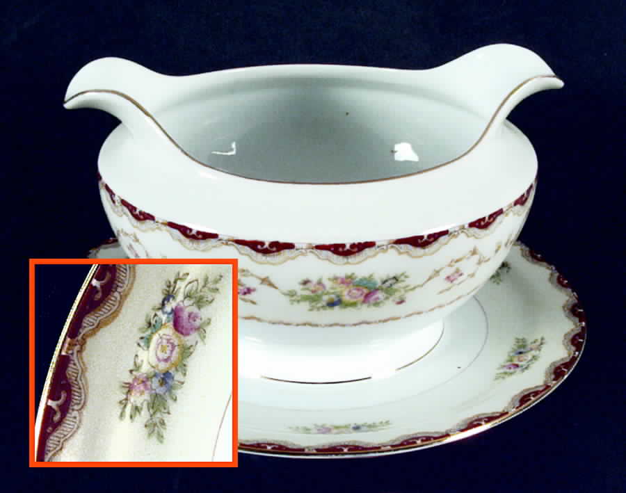 MEI72 Gravy Boat with Attached Underplate by Meito-1