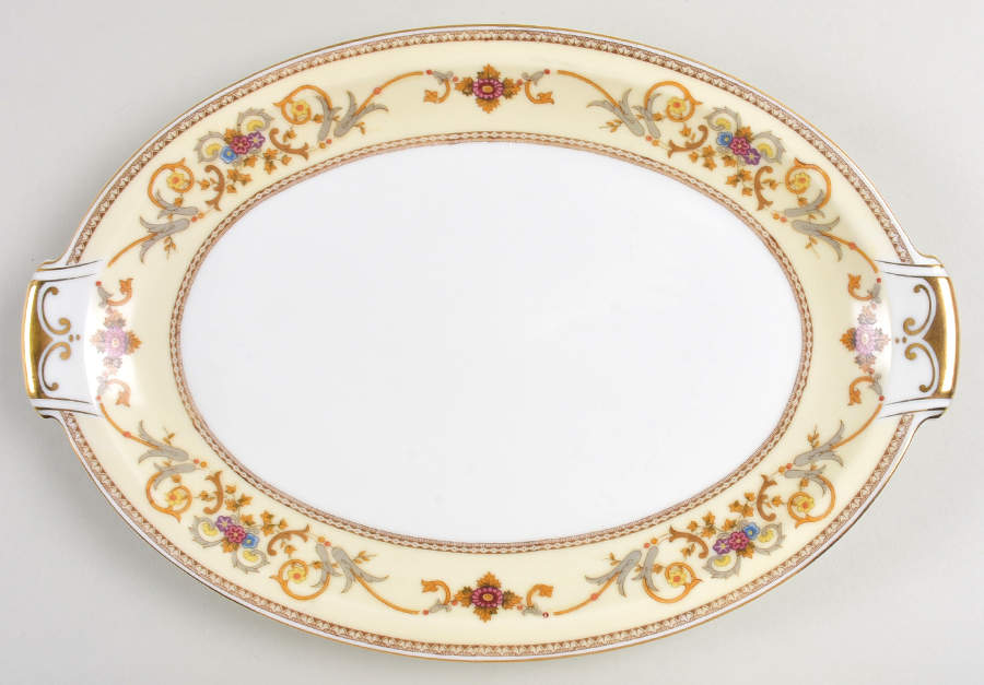 Ceremonial 12" Oval Serving Platter by Meito-1