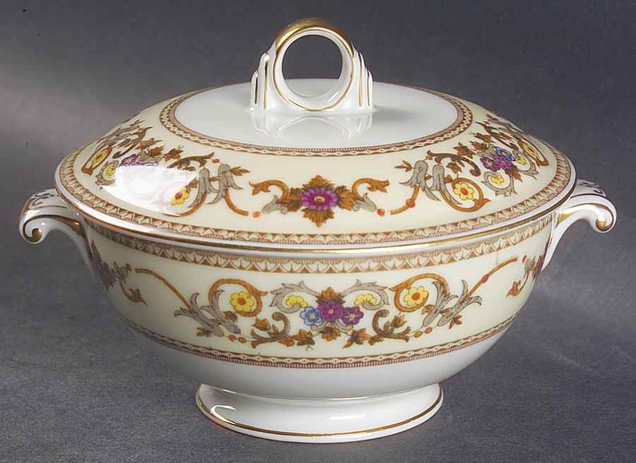 Ceremonial Sugar Bowl & Lid by Meito-1