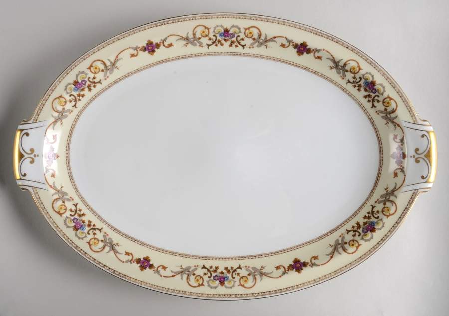 Ceremonial 17" Oval Serving Platter by Meito-1