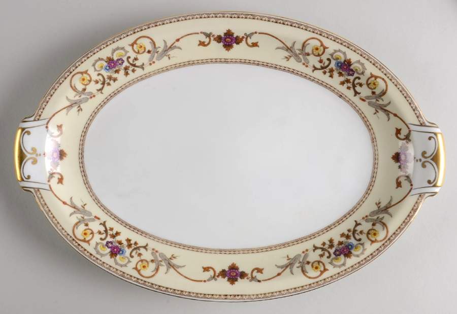 Ceremonial 13" Oval Serving Platter by Meito-1