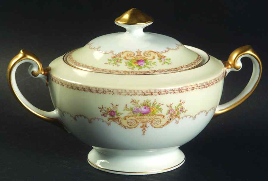 MEI79 Sugar Bowl & Lid by Meito-1