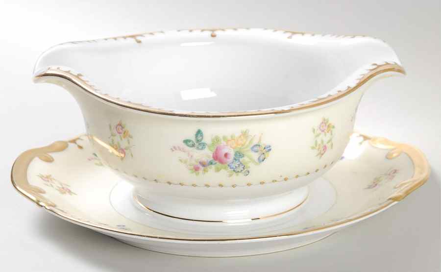 MEI80 Gravy Boat with Attached Underplate by Meito-1