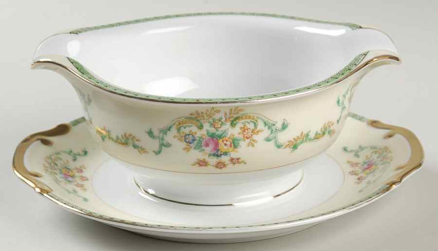MEI81 Gravy Boat with Attached Underplate by Meito-1