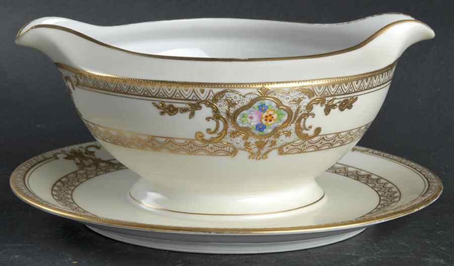 MEI90 Gravy Boat with Attached Underplate by Meito-1