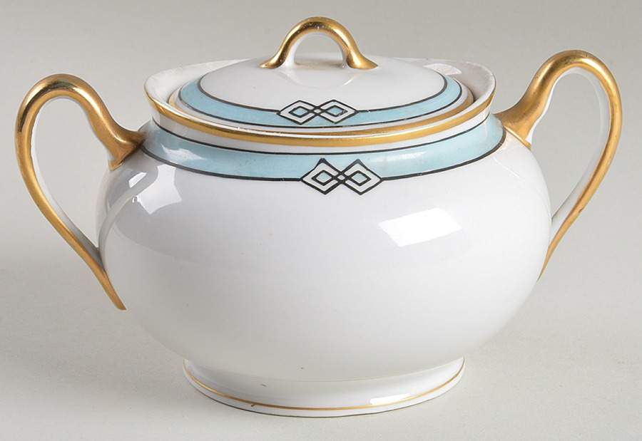 Melbourne Sugar Bowl & Lid by Meito-1
