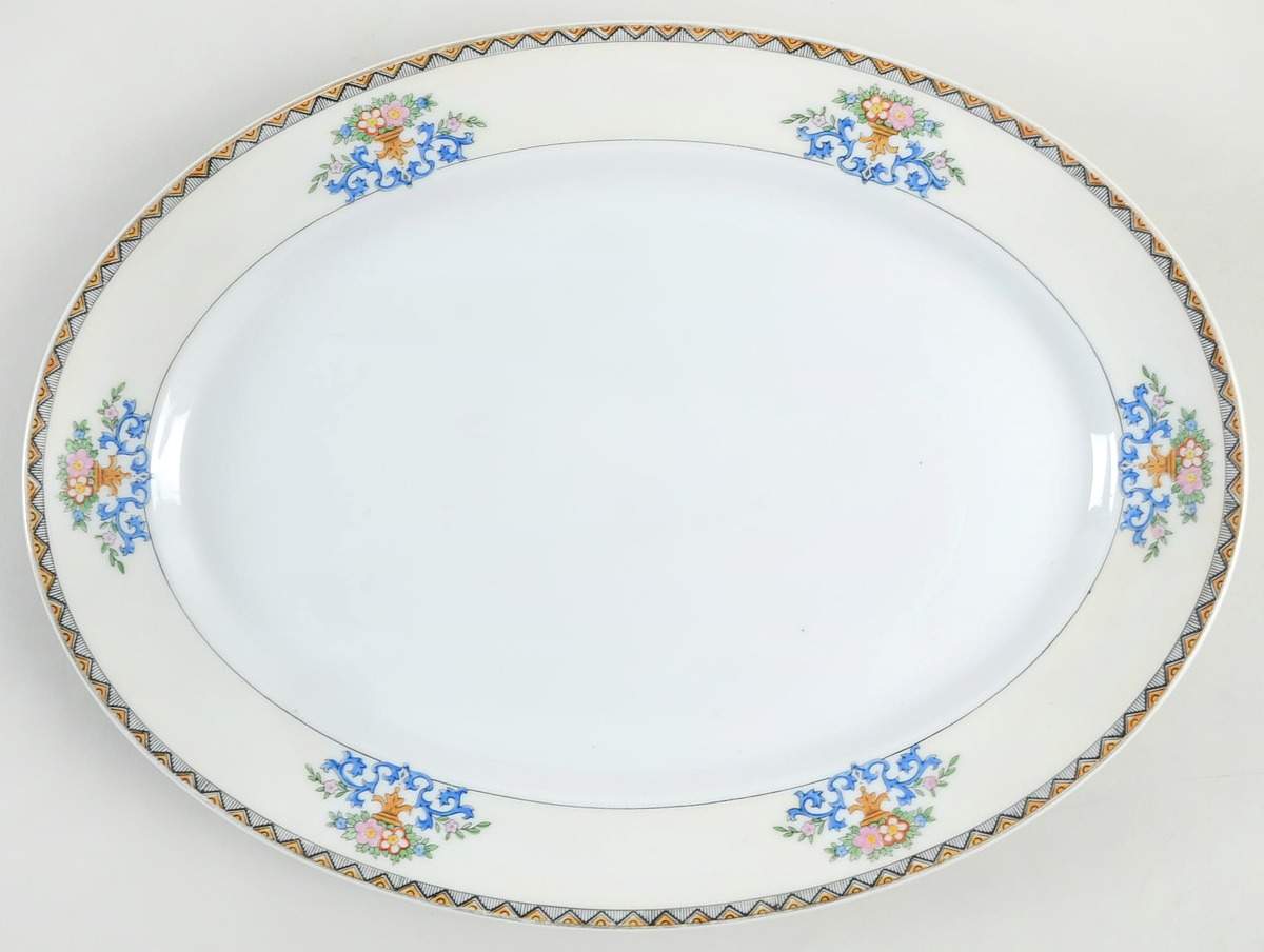 The Modena 13" Oval Serving Platter by Meito-1