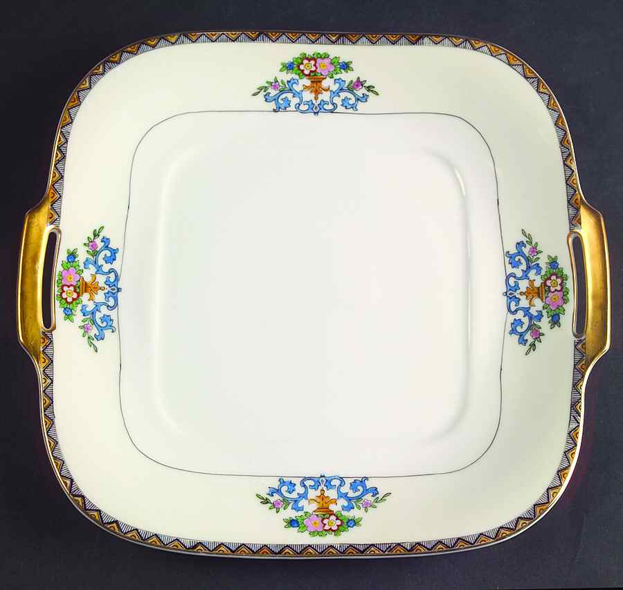 The Modena Square Handled Cake Plate by Meito-1