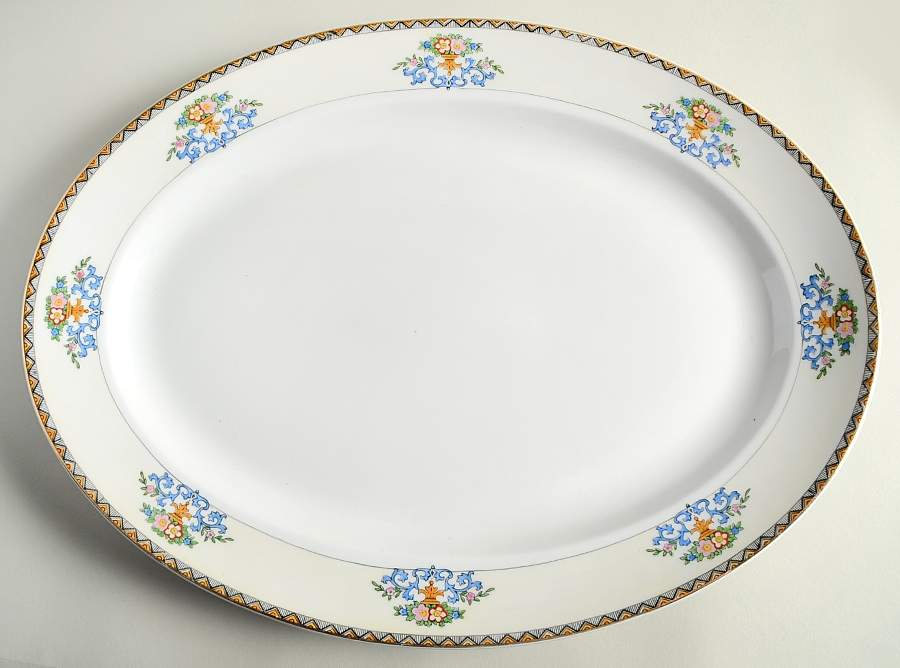The Modena 16" Oval Serving Platter by Meito-1