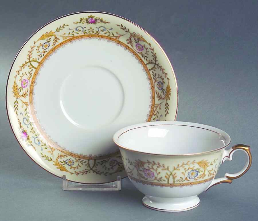 Monterey Footed Cup & Saucer Set by Meito-1