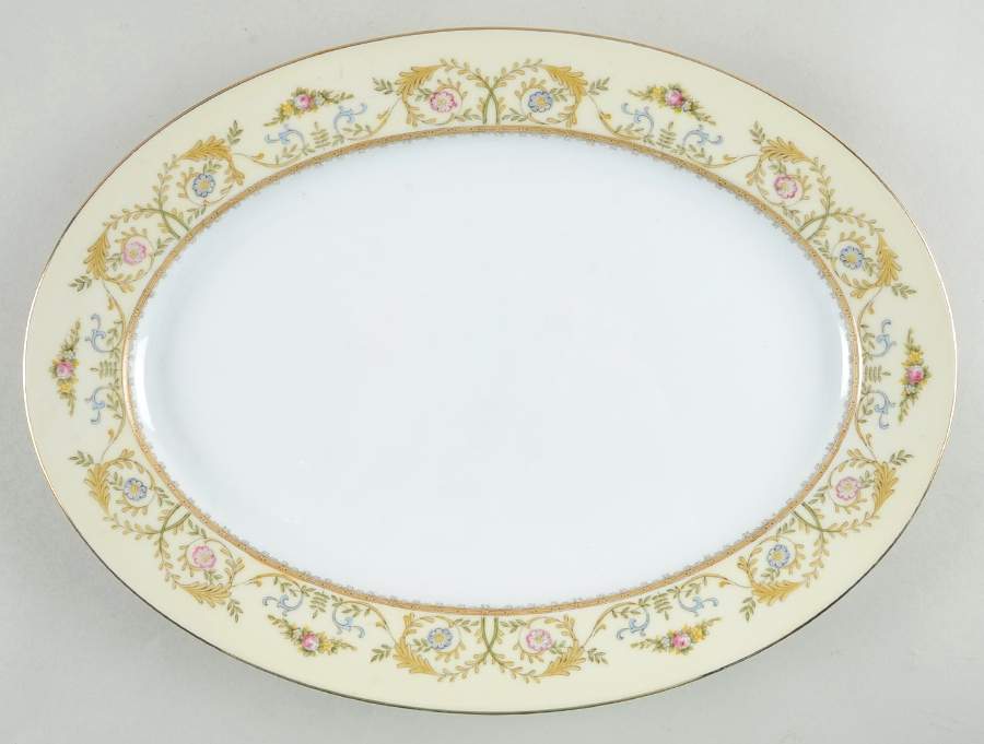 Monterey 14" Oval Serving Platter by Meito-1
