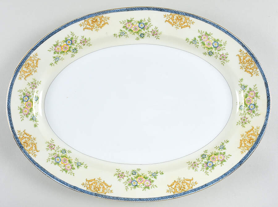 Montrose 16" Oval Serving Platter by Meito-1