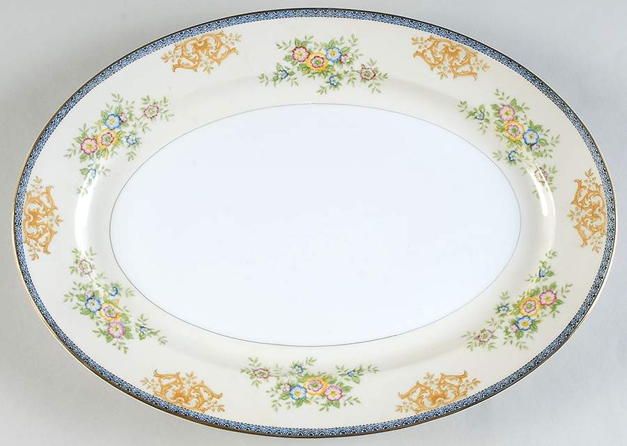 Montrose 14" Oval Serving Platter by Meito-1