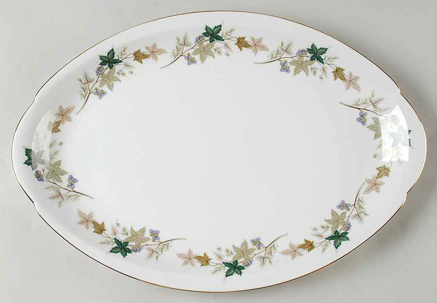 Moselle 16" Oval Serving Platter by Meito-1
