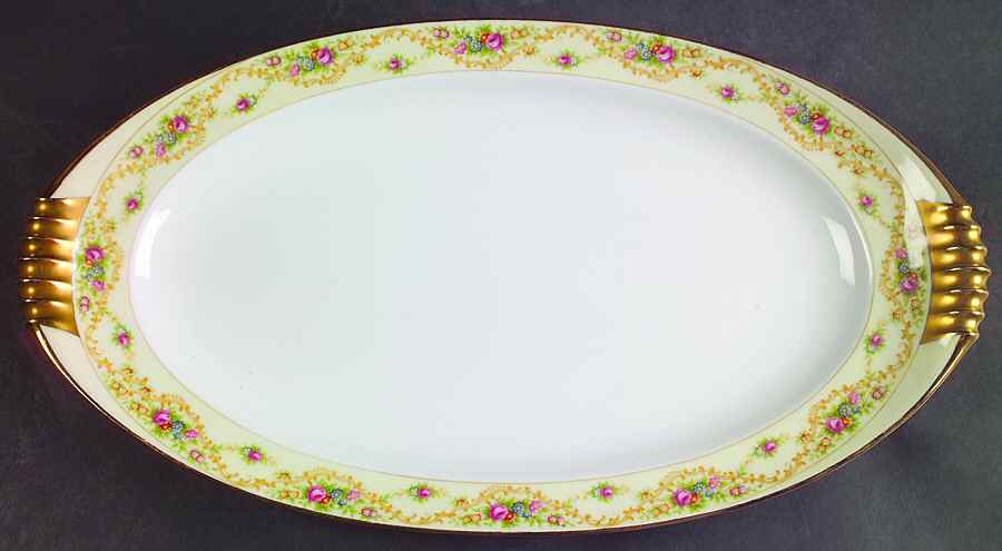 Modern Windsor 14" Oval Serving Platter by Meito-1