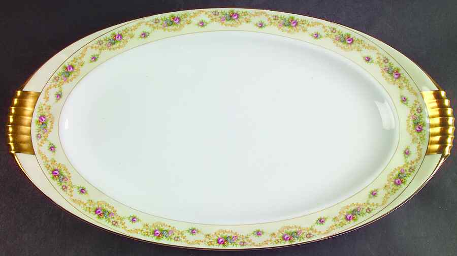Modern Windsor 17" Oval Serving Platter by Meito-1