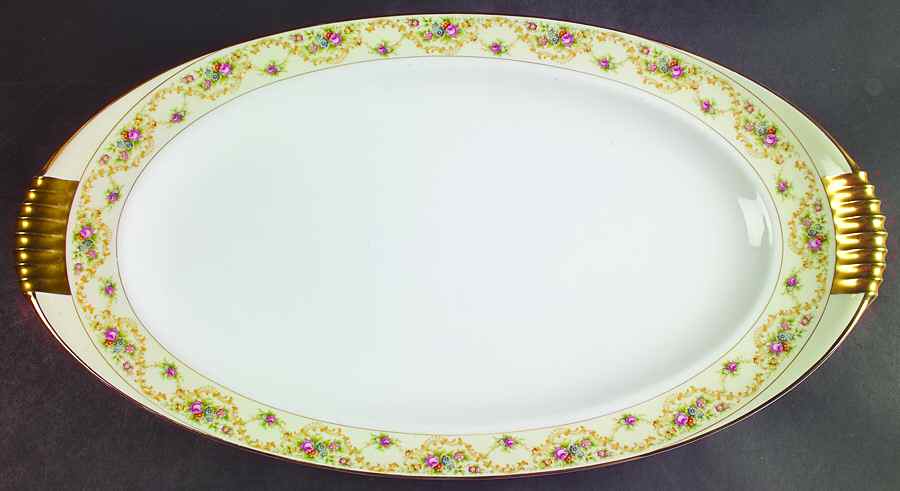 Modern Windsor 19" Oval Serving Platter by Meito-1