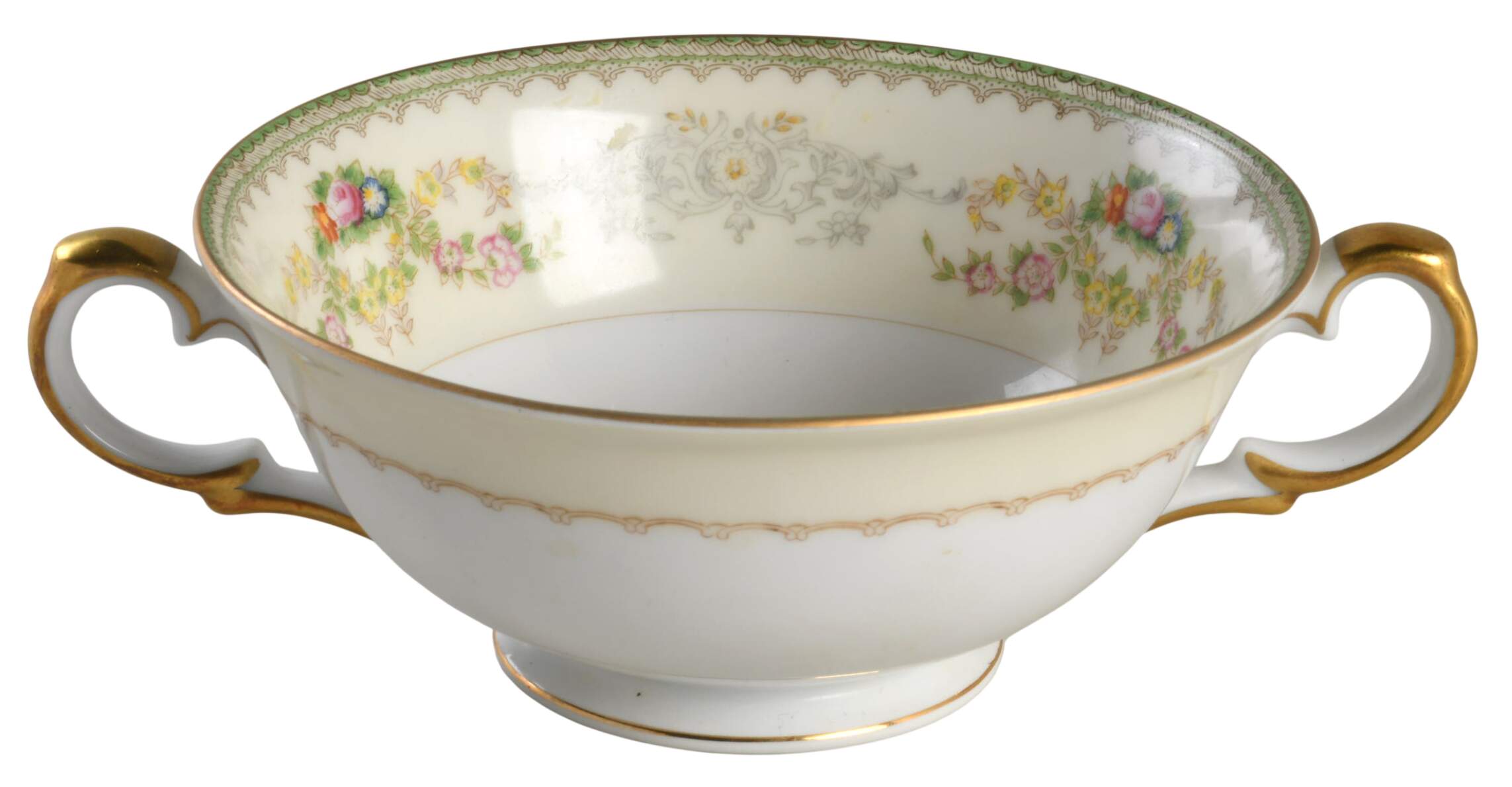 Murel Muriel (Multicolor Floral) Cream Soup Bowl by Meito-1