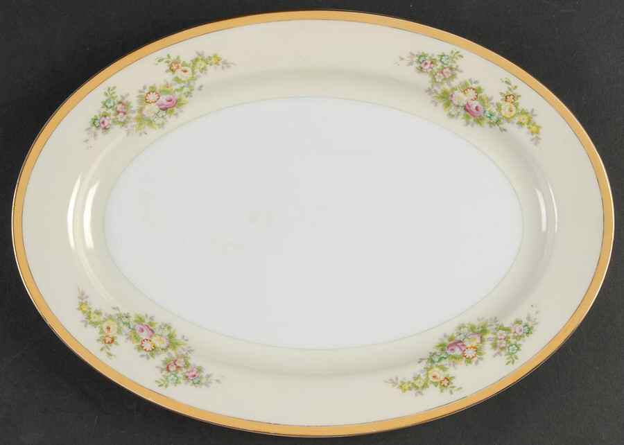 N1055a 12" Oval Serving Platter by Meito-1