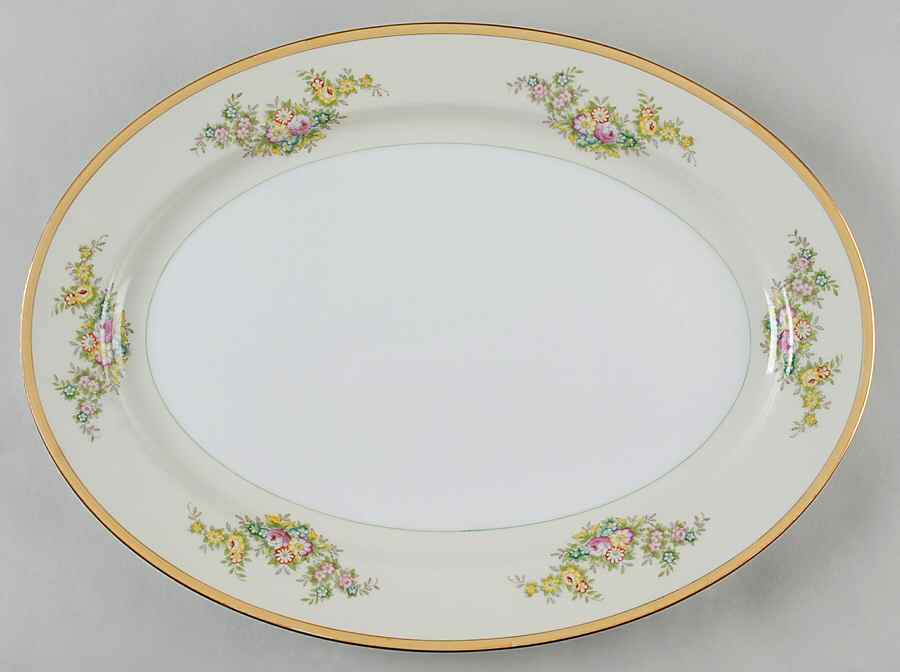 N1055a 16" Oval Serving Platter by Meito-1