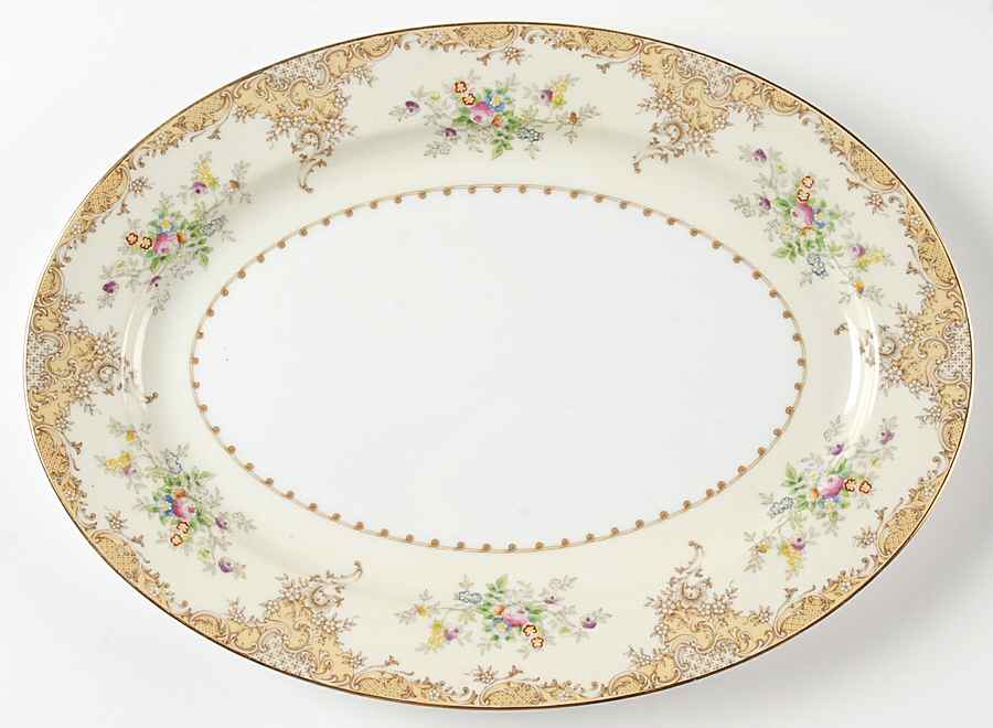 N1602 14" Oval Serving Platter by Meito-1