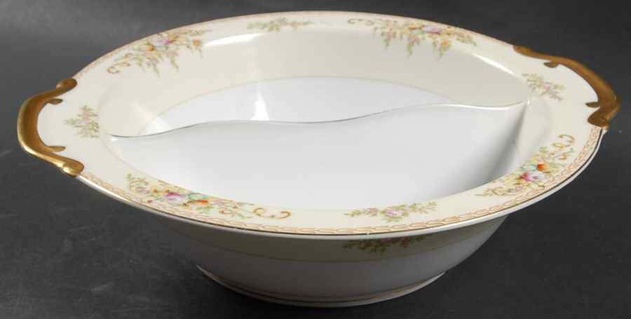 N1930 Round Divided Vegetable Bowl by Meito-1