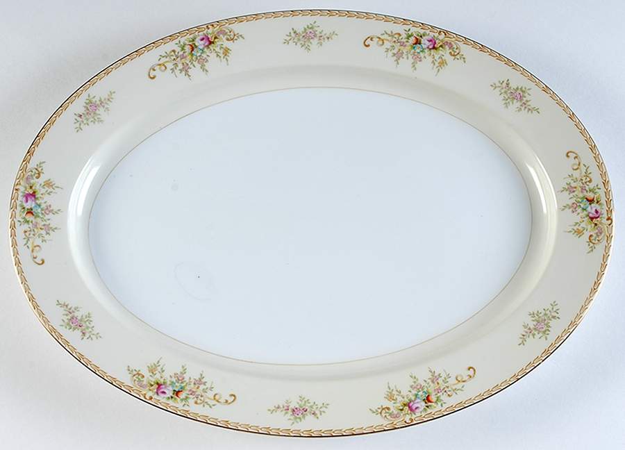 N1930 16" Oval Serving Platter by Meito-1