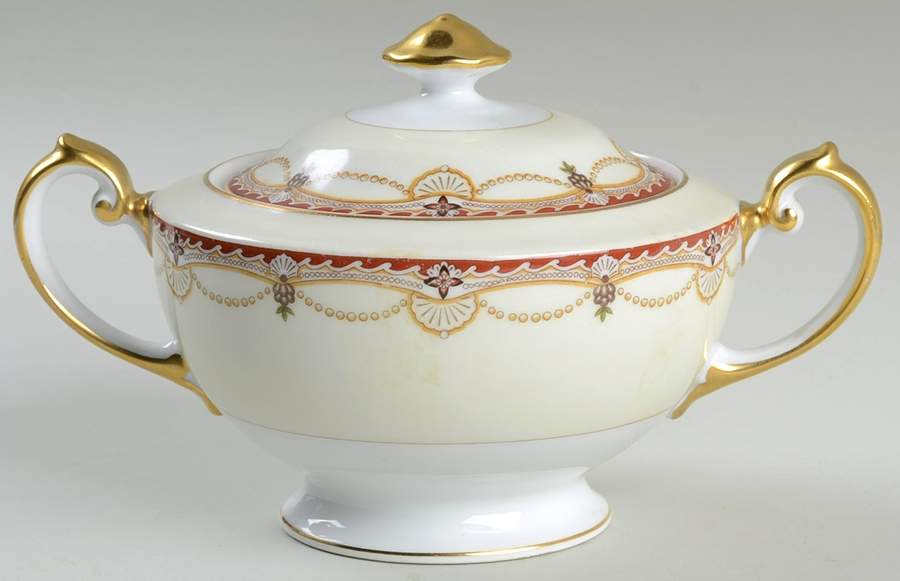 N2007 Sugar Bowl & Lid by Meito-1