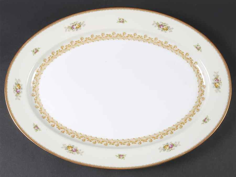 Nassau 16" Oval Serving Platter by Meito-1