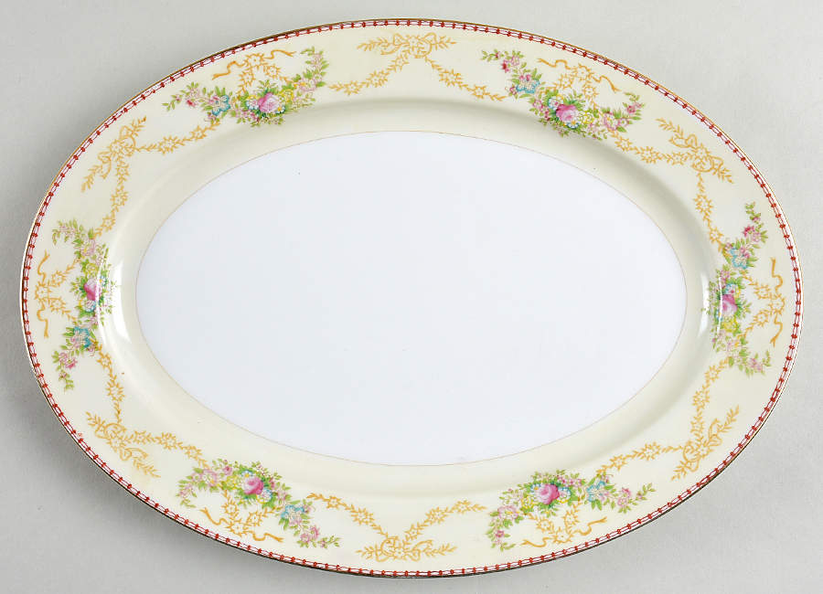 Norman 12" Oval Serving Platter by Meito-1