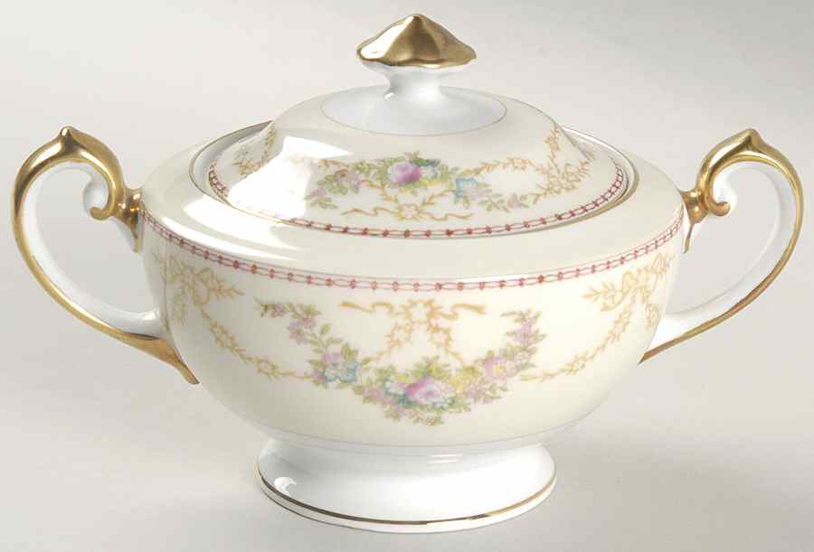 Norman Sugar Bowl & Lid by Meito-1