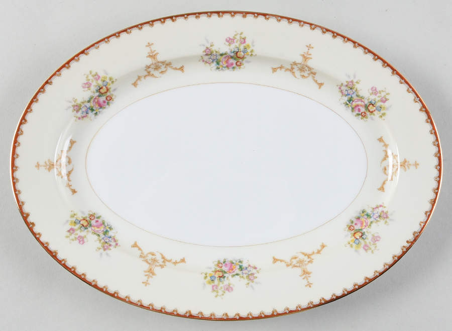 Ogden 12" Oval Serving Platter by Meito-1