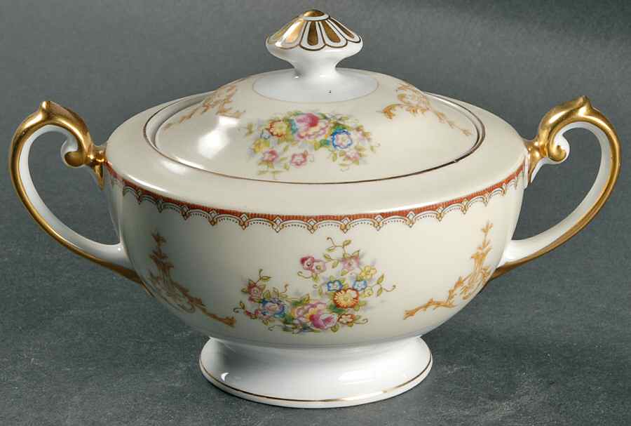Ogden Sugar Bowl & Lid by Meito-1
