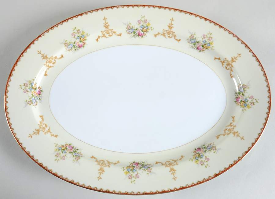Ogden 16" Oval Serving Platter by Meito-1