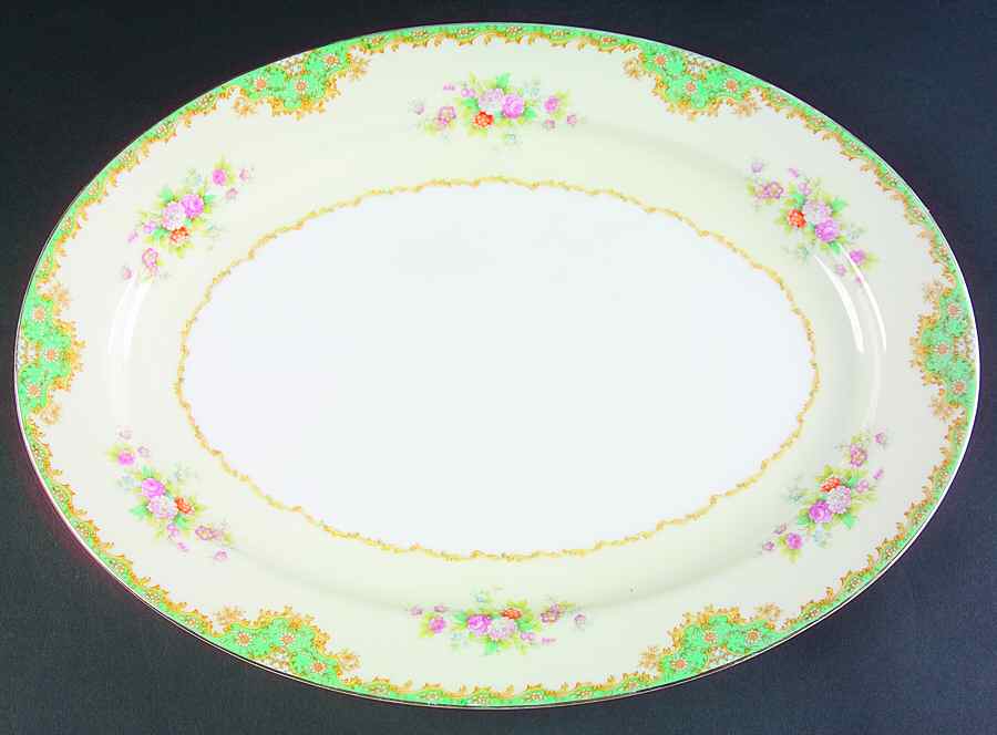 Orion 16" Oval Serving Platter by Meito-1