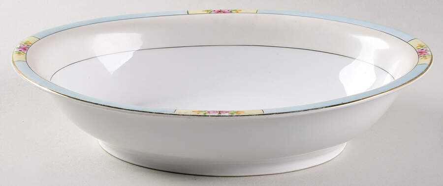 Orlando 9" Oval Vegetable Bowl by Meito-1