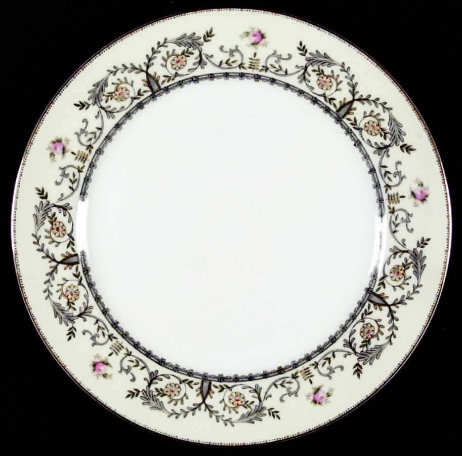 Paris Dark Gray Dinner Plate by Meito-1