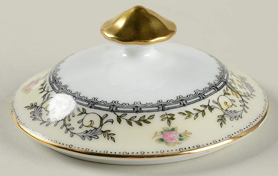 Paris Dark Gray Lid for Sugar Bowl by Meito-1