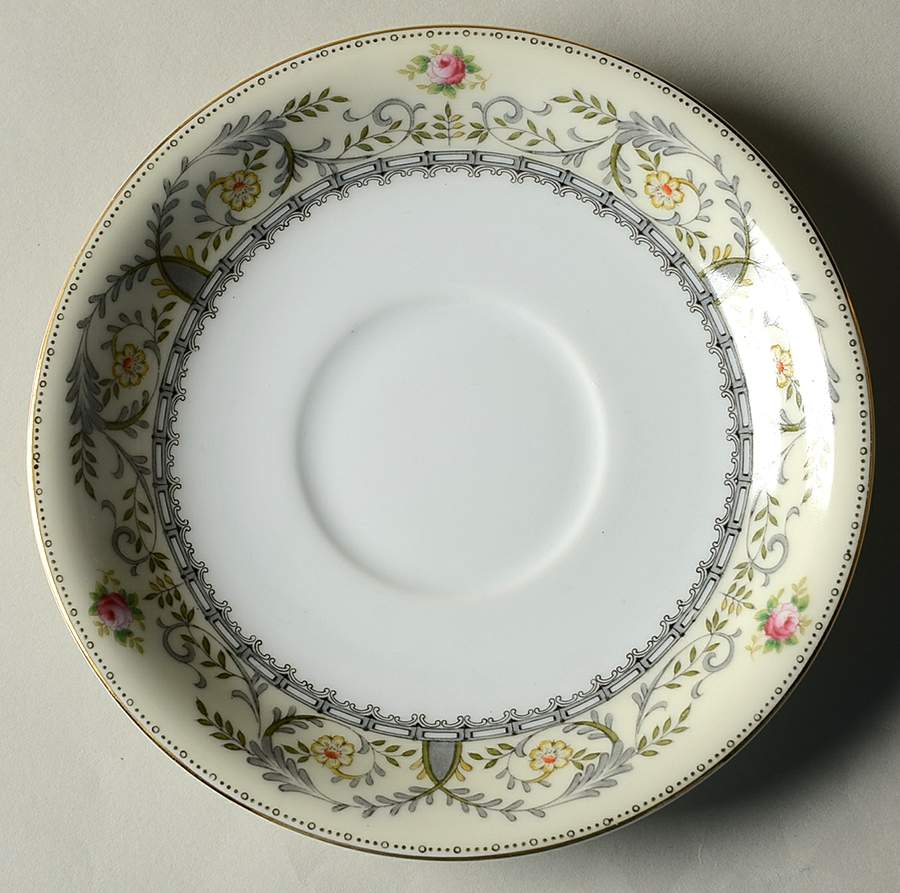 Paris Dark Gray Saucer by Meito-1