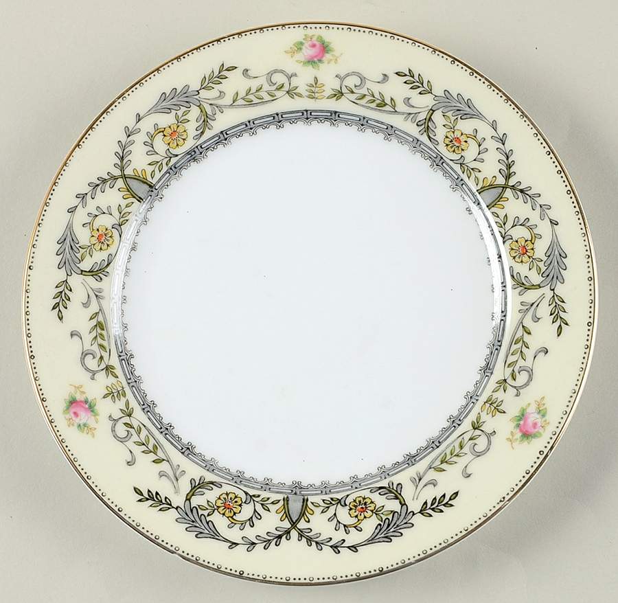 Paris Dark Gray Bread & Butter Plate by Meito-1