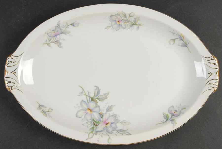 Pastelle Empire 15" Oval Serving Platter by Meito-1