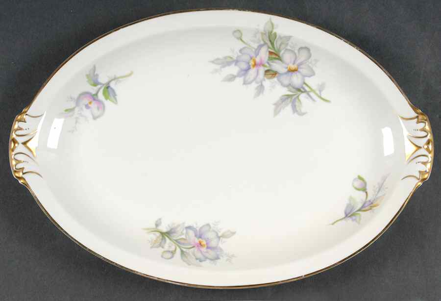 Pastelle Orleans 13" Oval Serving Platter by Meito-1
