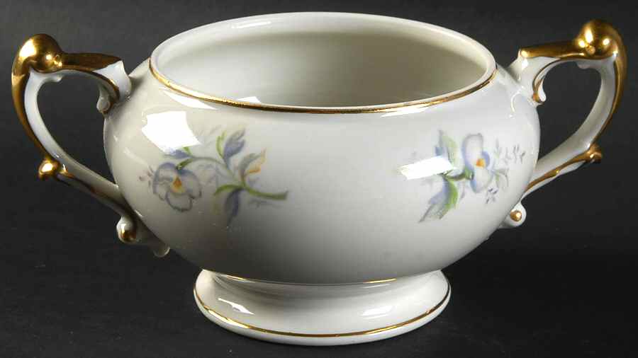 Pastelle Orleans Sugar Bowl No Lid by Meito-1