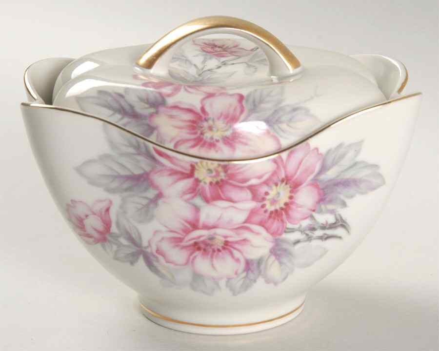 Pink Radiance  Sugar Bowl & Lid by Meito-1