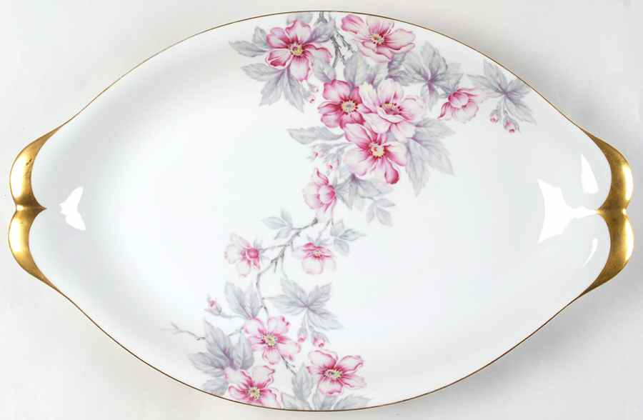 Pink Radiance  18" Oval Serving Platter by Meito-1