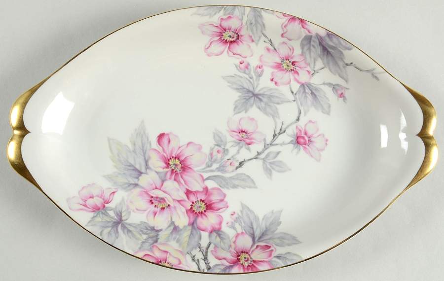Pink Radiance  13" Oval Serving Platter by Meito-1