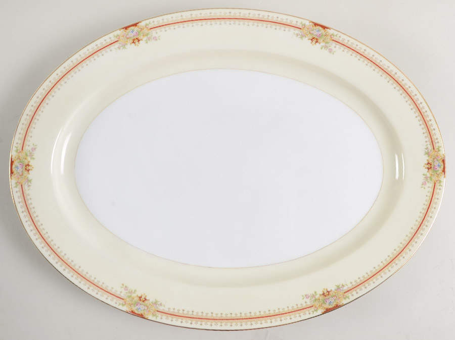 Regina 16" Oval Serving Platter by Meito-1