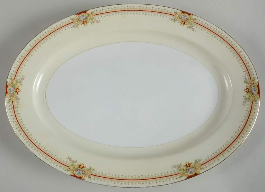 Regina 14" Oval Serving Platter by Meito-1