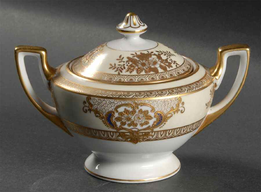 Ritz Sugar Bowl & Lid by Meito-1
